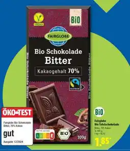Lidl Fairglobe Bio Tafelschokolade Angebot