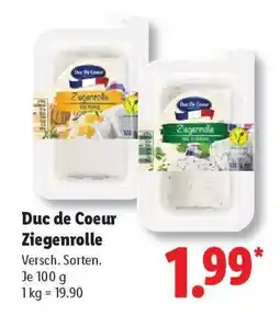 Lidl Duc de Coeur Ziegenrolle Angebot
