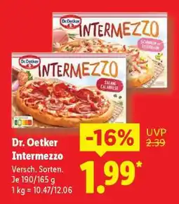 Lidl Dr. Oetker Intermezzo Angebot