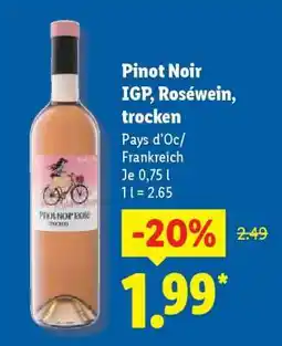 Lidl Pinot Noir IGP, Roséwein, trocken Angebot