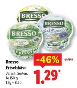 Lidl Bresso Frischkäse Angebot