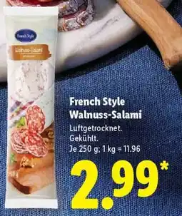 Lidl French Style Walnuss- Salami Angebot