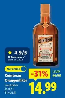 Lidl Cointreau Orangenlikör Angebot