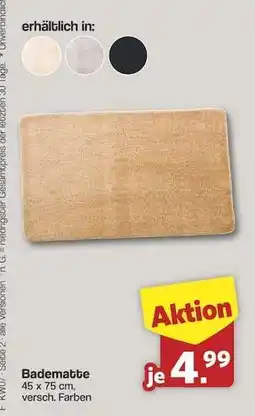 Famila Nord Ost Badematte Angebot