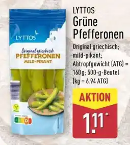 Aldi Nord LYTTOS Grüne Pfefferonen Angebot