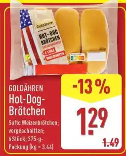 Aldi Nord GOLDÄHREN Hot-Dog-Brötchen Angebot