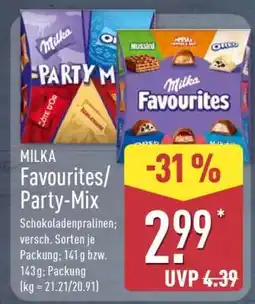 Aldi Nord MILKA Favourites/Party-Mix Angebot