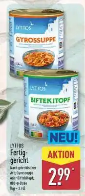 Aldi Nord LYTTOS Fertiggericht Angebot