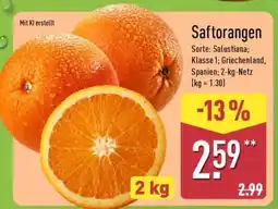 Aldi Nord Saftorangen Angebot