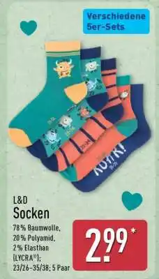 Aldi Nord L&D Socken Angebot
