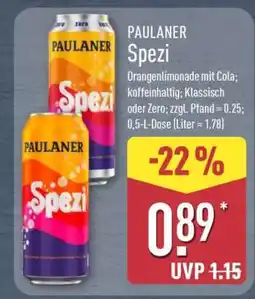 Aldi Nord Paulaner Spezi Angebot