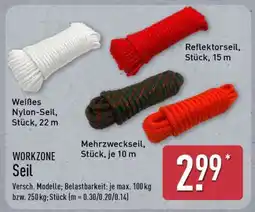 Aldi Nord WORKZONE Seil Angebot