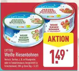 Aldi Nord LYTTOS Weiße Riesenbohnen Angebot