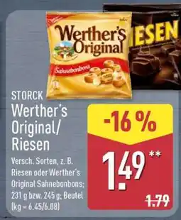 Aldi Nord Werther's Original/Riesen Angebot