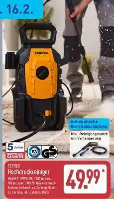 Aldi Nord FERREX Hochdruckreiniger Angebot