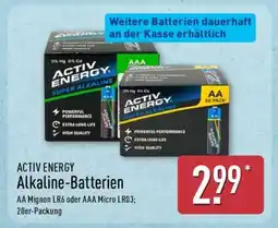 Aldi Nord ACTIV ENERGY Alkaline-Batterien Angebot