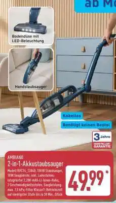 Aldi Nord 2-in-1-Akkustaubsauger Angebot