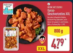 Aldi Nord MEINE METZGEREI Gyros-Geschnetzeltes XXL Angebot