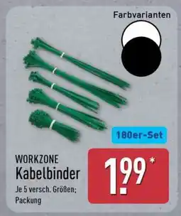 Aldi Nord WORKZONE Kabelbinder Angebot