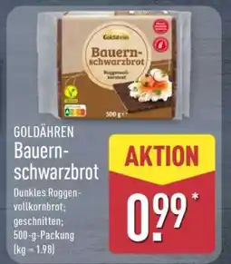 Aldi Nord GOLDÄHREN Bauernschwarzbrot Angebot