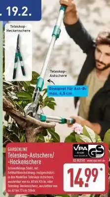 Aldi Nord GARDENLINE Teleskop-Astschere/-Heckenschere Angebot