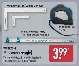 Aldi Nord WORKZONE Messwerkzeug(e) Angebot