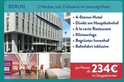 Aldi Nord 2 Nächte inkl. Frühstück im IntercityHotel Angebot