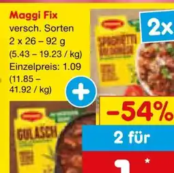 Netto Marken-Discount Maggi Fix Gulasch Angebot