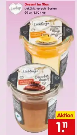 Netto Marken-Discount Lieblings Dessert im Glas Angebot