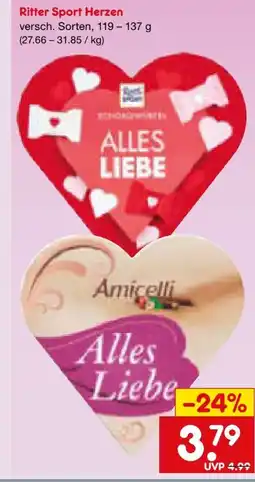 Netto Marken-Discount Ritter Sport Schokowürfel Herz Angebot