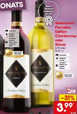 Netto Marken-Discount Rosemount Founders Edition Chardonnay Angebot