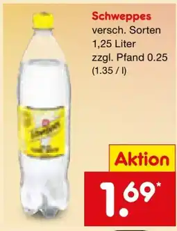Netto Marken-Discount Schweppes Bitter-Limonaden Angebot