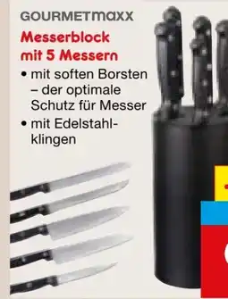 Netto Marken-Discount Gourmetmaxx Messerblock 6 tlg Angebot