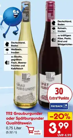 Netto Marken-Discount Weinhaus 1112 Grauburgunder Angebot