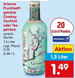 Netto Marken-Discount Arizona Fruchtsaftgetränk Cowboy Cocktail Angebot