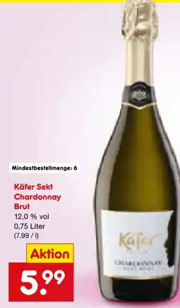 Netto Marken-Discount Käfer Sekt Chardonnay Angebot