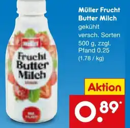 Netto Marken-Discount Müller Frucht Buttermilch Angebot