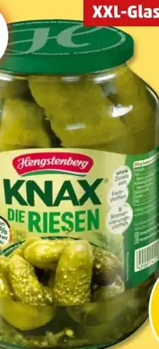 PENNY Hengstenberg Knax Die Riesen Gewürzgurken Angebot