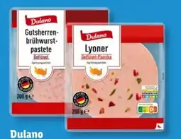 Lidl Dulano Lyoner Geflügel-Paprika Angebot