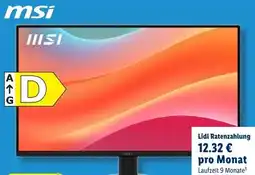 Lidl MSI TFT-Monitor MP272LFL Pro Angebot