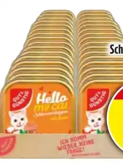 Edeka Gut & Günstig Hello my cat Schlemmerhappen mit Ente Angebot