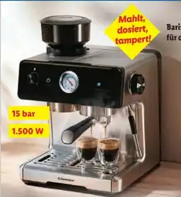 Lidl SilverCrest Espressomaschine SEMST 1500 A1 Angebot