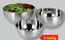 Lidl SilverCrest Edelstahl-Schüssel­-Set 3-tlg Angebot