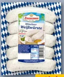 REWE Center Fleischwerke Zimmermann Münchner Weißwürste Angebot