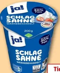 REWE Center ja! Schlagsahne Angebot