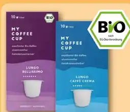 REWE Center My Coffee Cup Bio Lungo Bellissimo Angebot