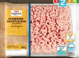 REWE Rewe Regional Schweine-Hackfleisch Angebot