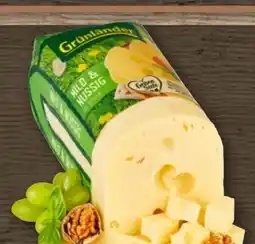 REWE Grünländer Schnittkäse Mild-Nussig Angebot