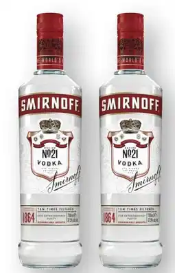 Scheck-in-Center Smirnoff Vodka No. 21 Angebot