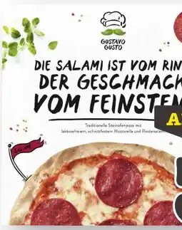 Scheck-in-Center Gustavo Gusto Steinofen Pizza Salami Angebot